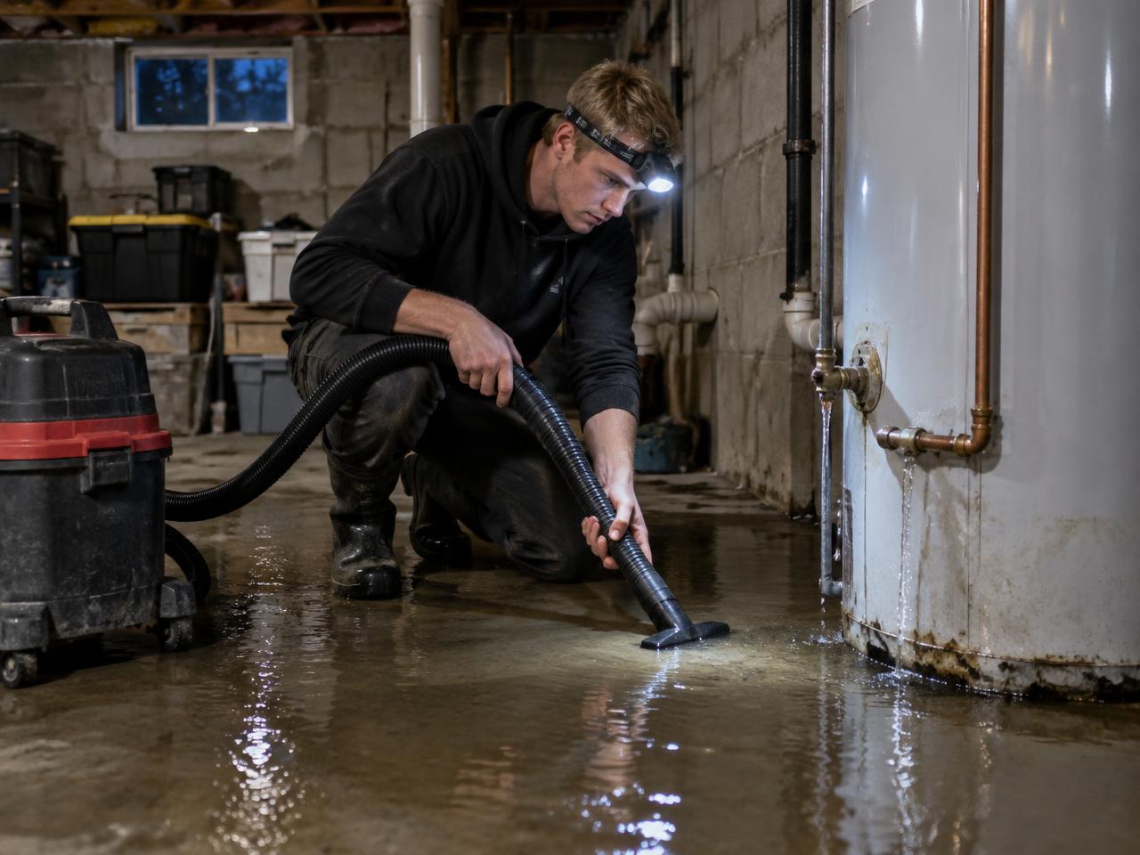 Emergency water heater leak response in Watertown, NY