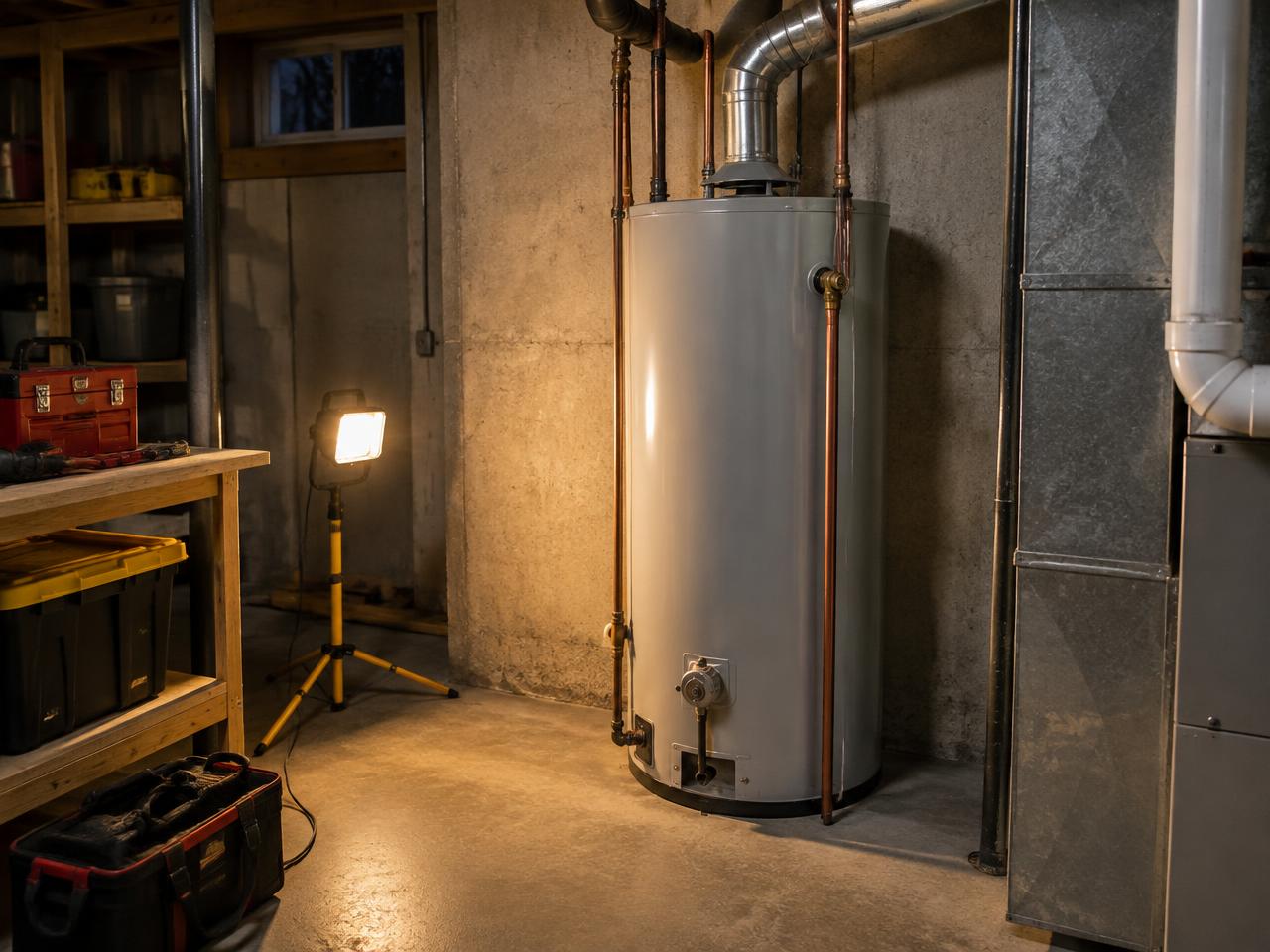 Shutting down a gas line during an emergency water heater call