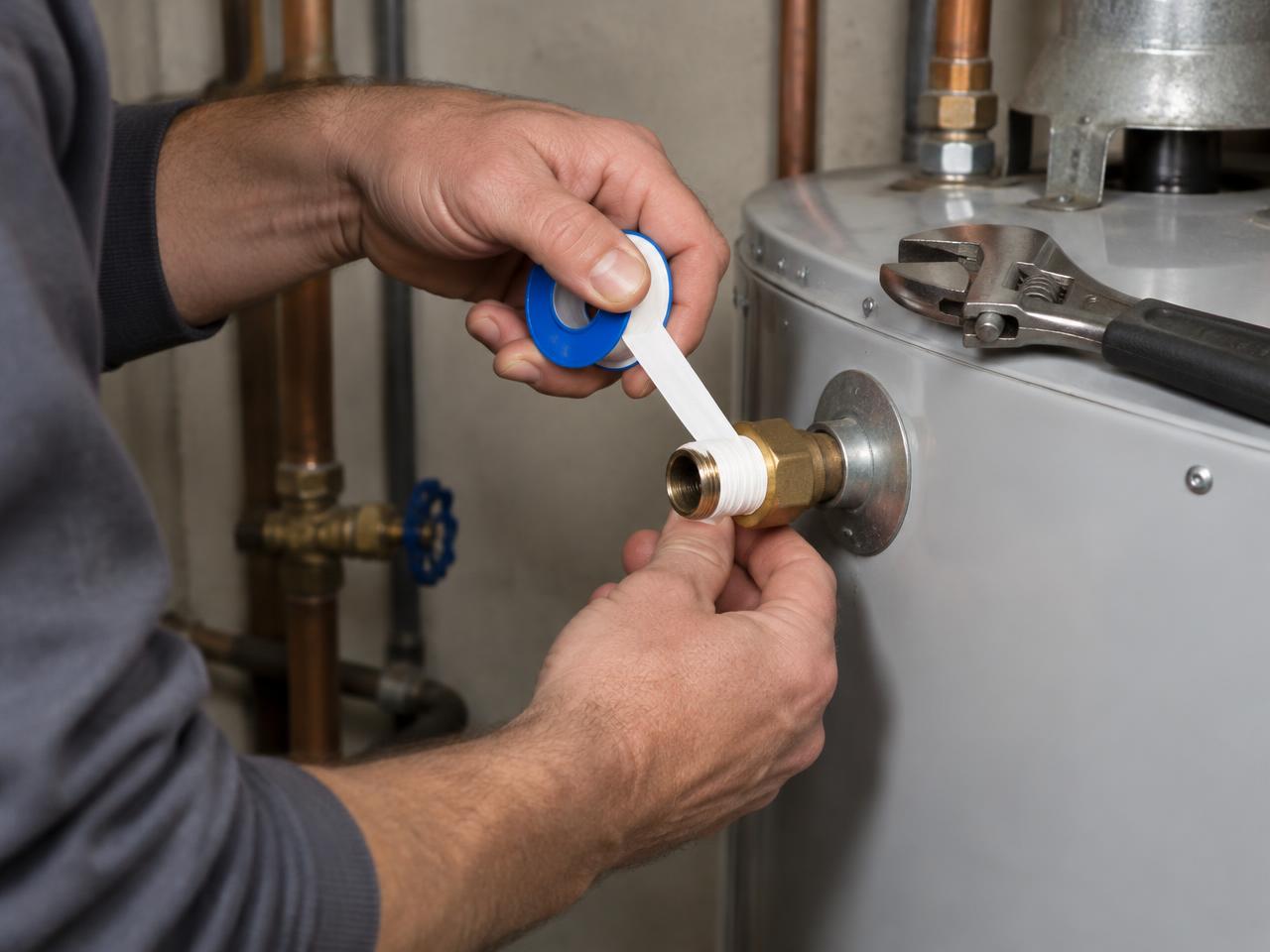 Replacing a temperature and pressure relief valve on a water heater