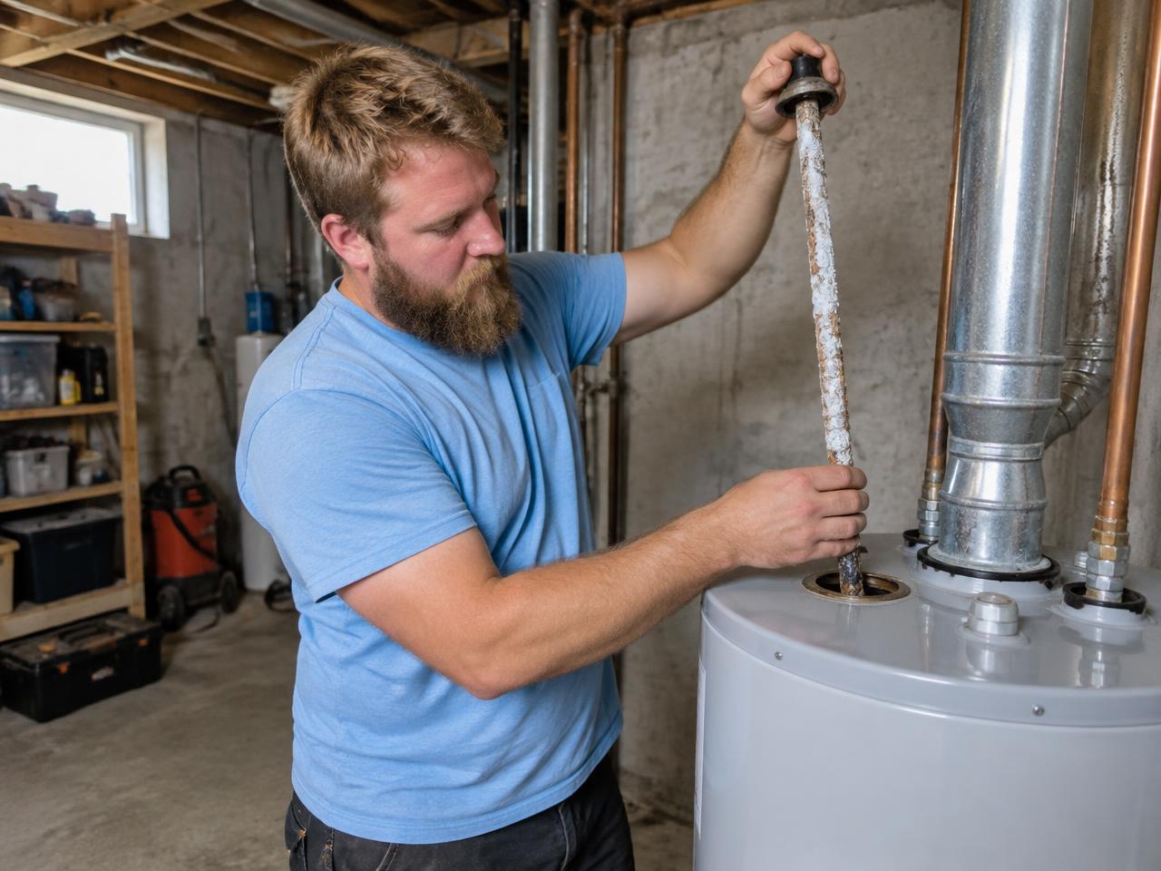 Thermal expansion tank installed with a replacement water heater