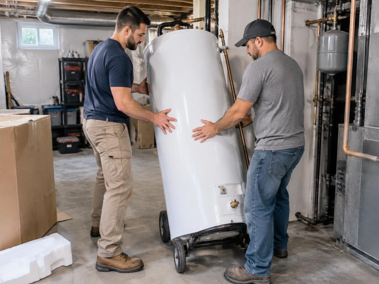 Same Day Water Replacement Service work in progress in a Central New York home